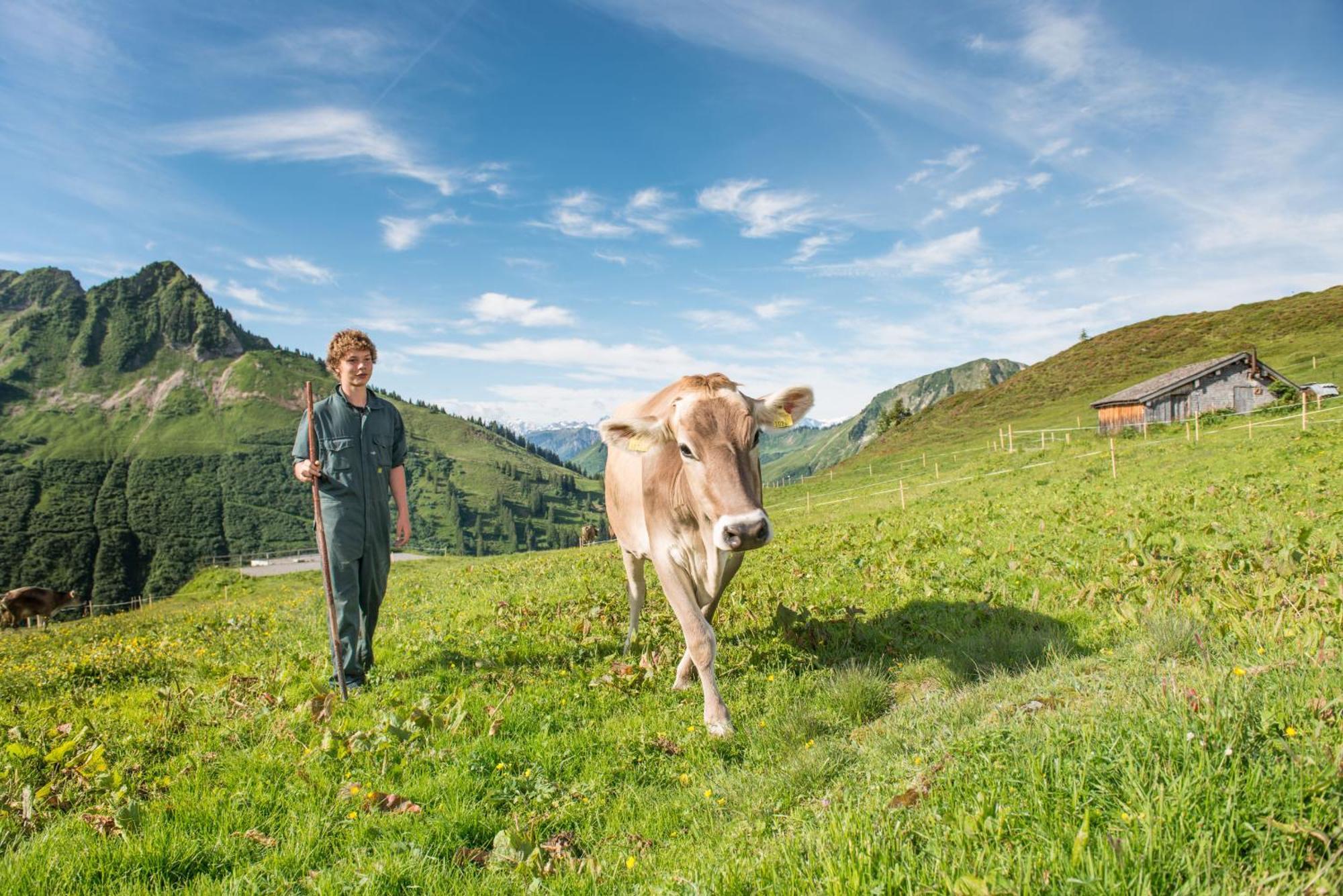 Vila Ferienhaus Bernardas Huesle Schnepfau Exteriér fotografie