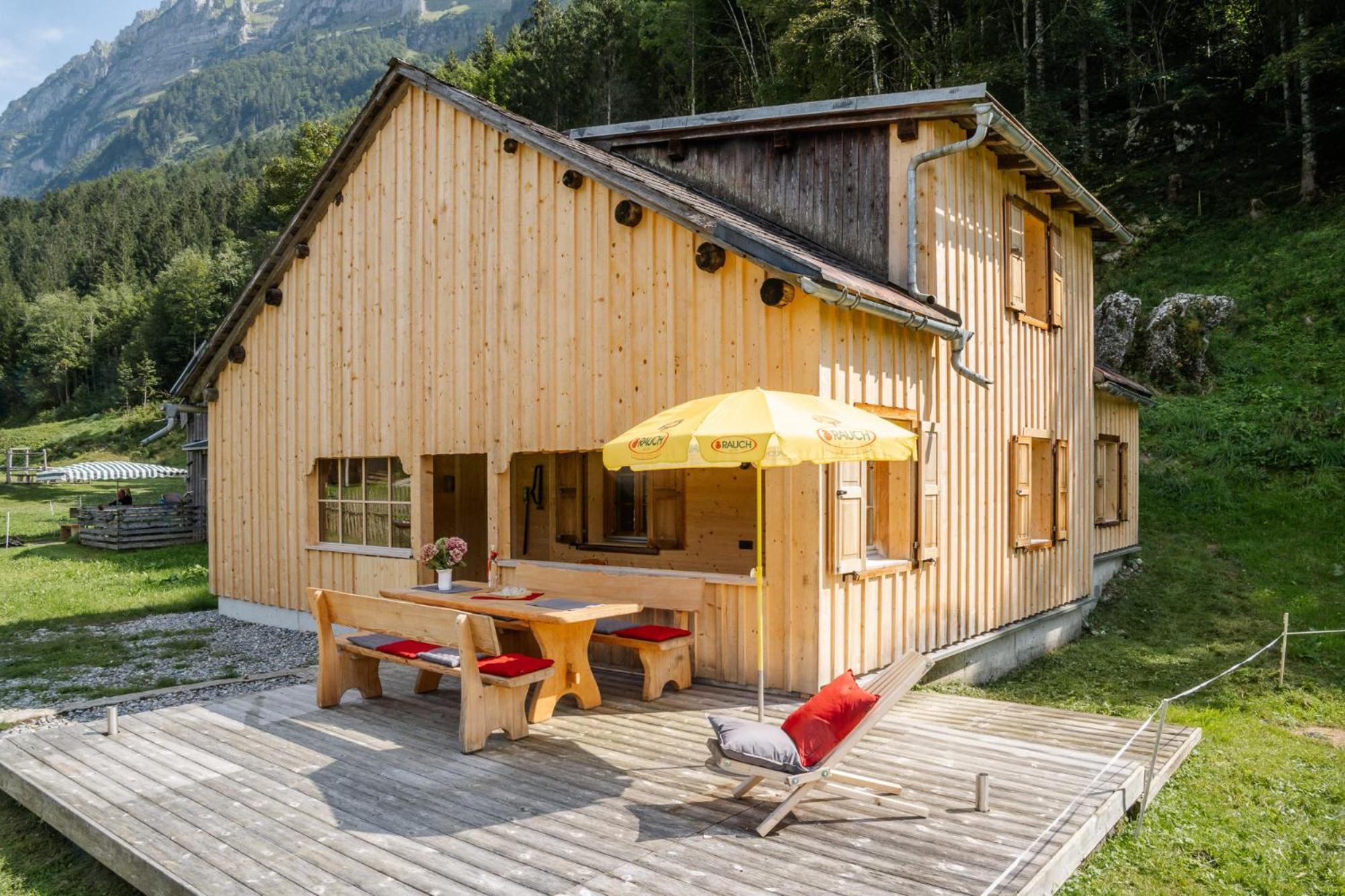 Vila Ferienhaus Bernardas Huesle Schnepfau Exteriér fotografie