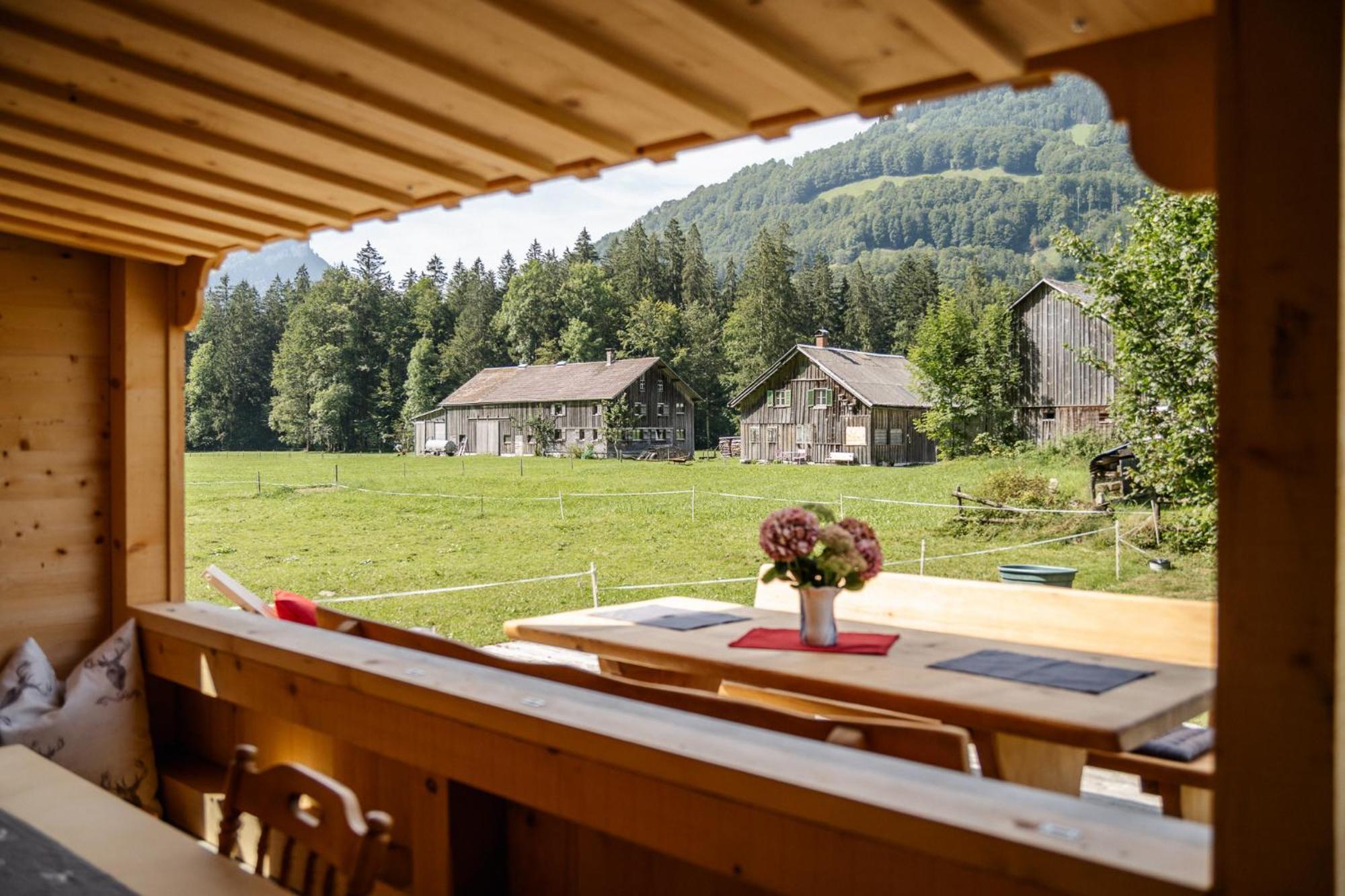 Vila Ferienhaus Bernardas Huesle Schnepfau Exteriér fotografie